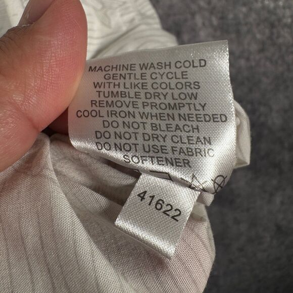 Simms Shirt Mens Size Medium White Short Sleeve Pocket Fishing Lightweight - Picture 10 of 11